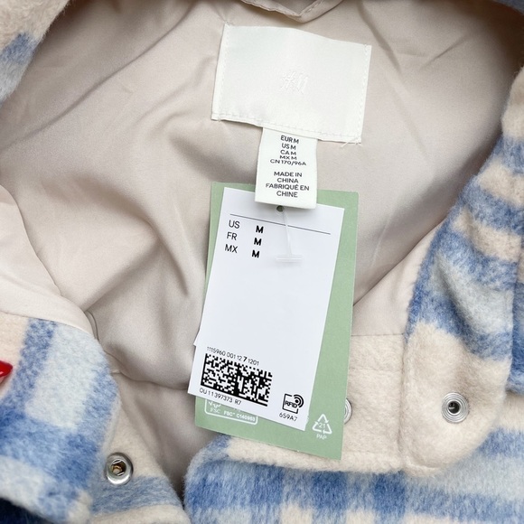 Beige check Shacket - Picture 11 of 15